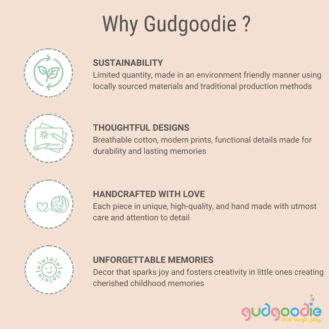 Gudgoodie Kids Flat Bedsheet Set  - 100% Cotton Percale - Single/Double -   Vroom Vroom Vehicles