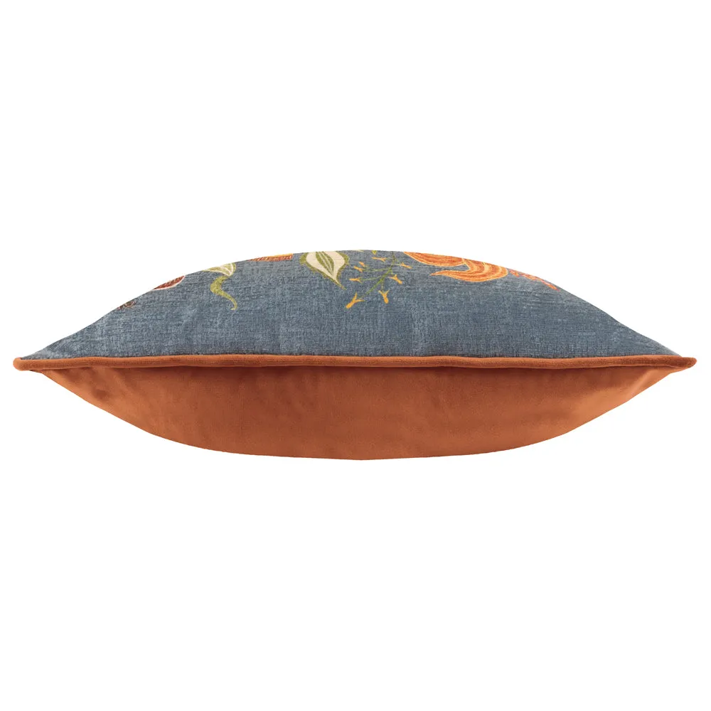 Hawthorn Bee Cushion Petrol