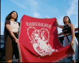 Lovergirl Throw Blanket