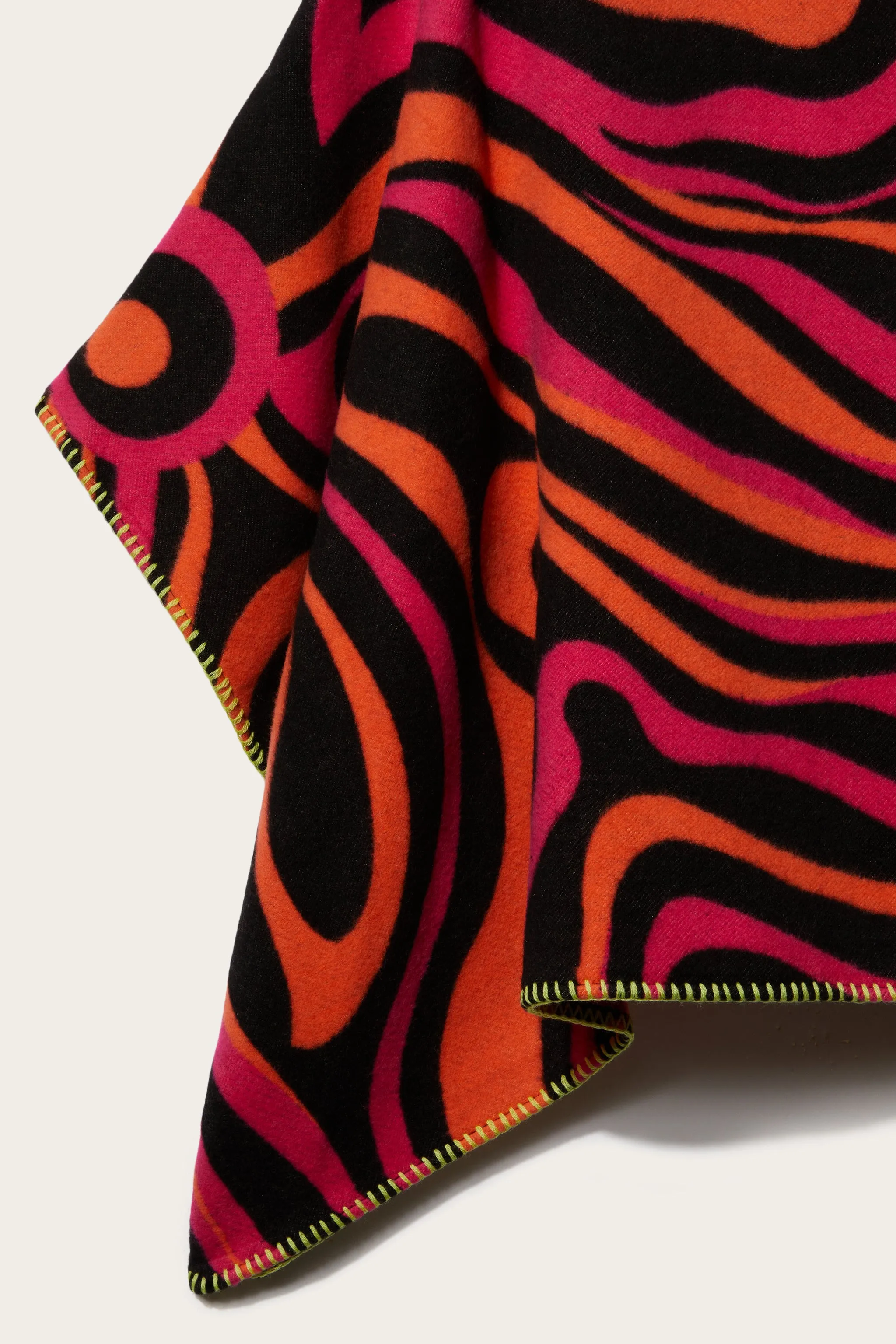 Marmo-Jacquard Velour Cape