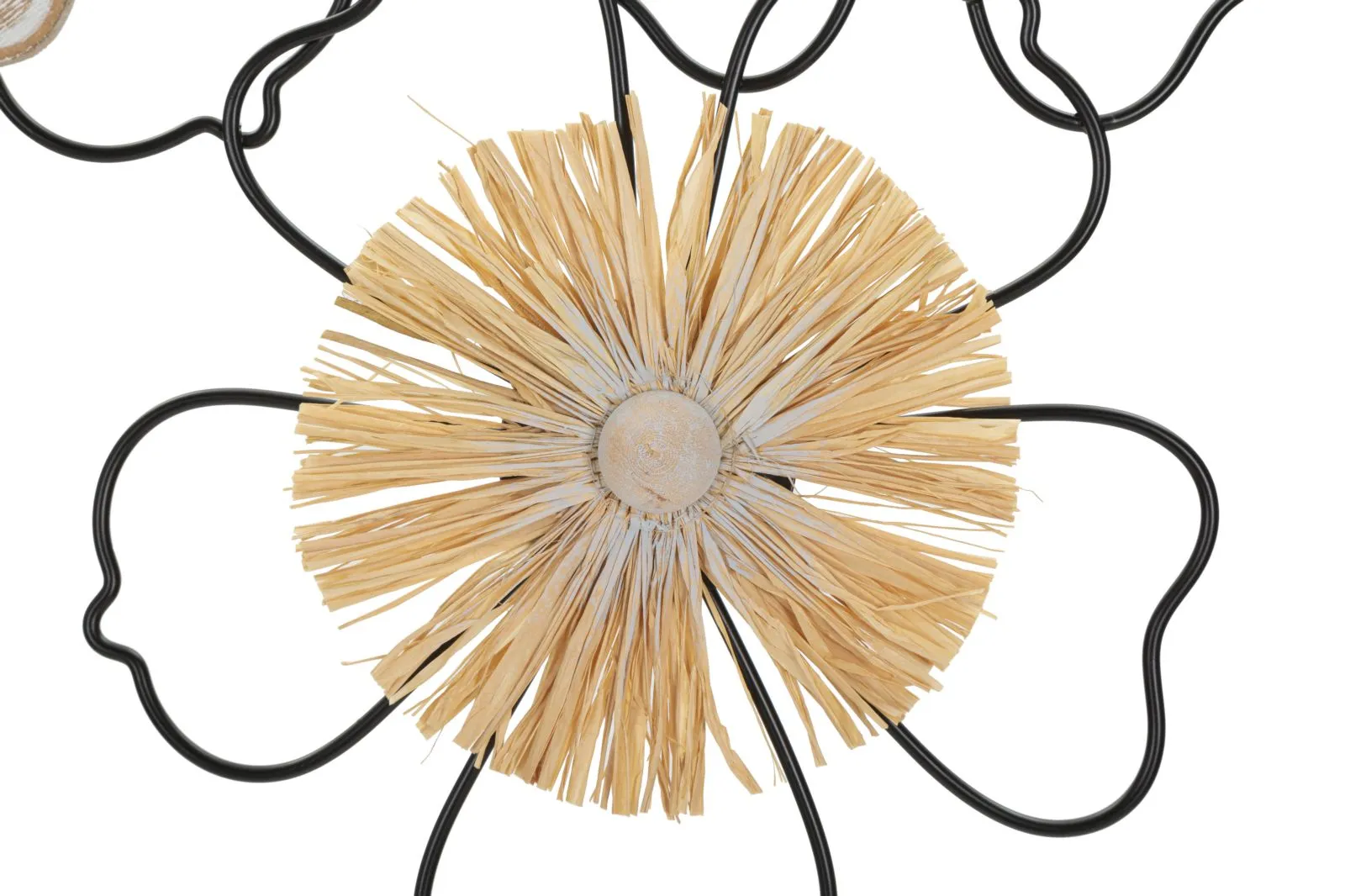 Metal & Wooden Floral Wall Decor