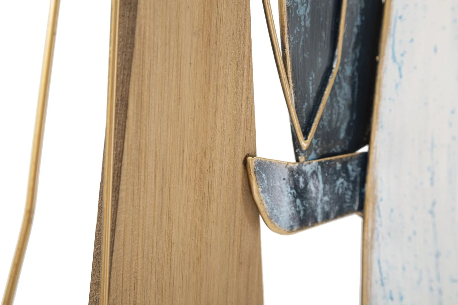 Metal & Wooden Sailing Boat Wall Decor