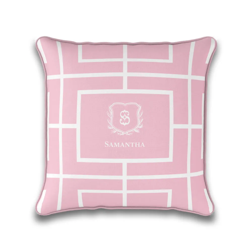 Nautical Grid Cushion Cover