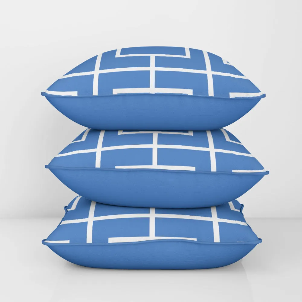 Nautical Grid Cushion Cover