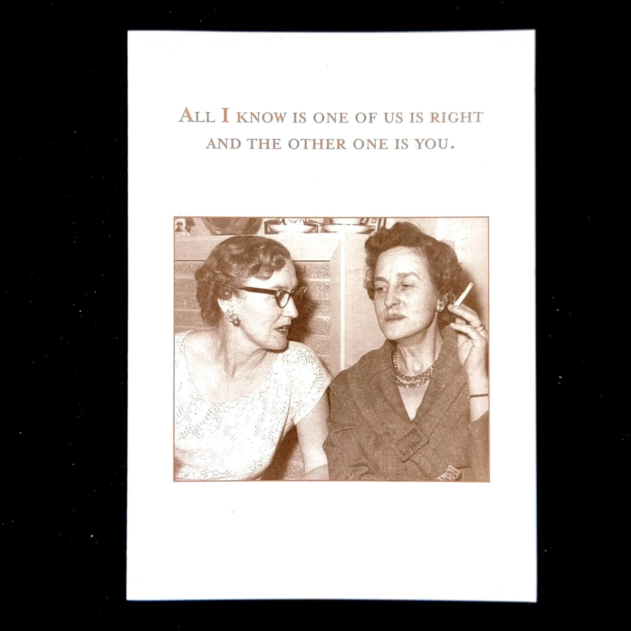 One of Us Greeting Card