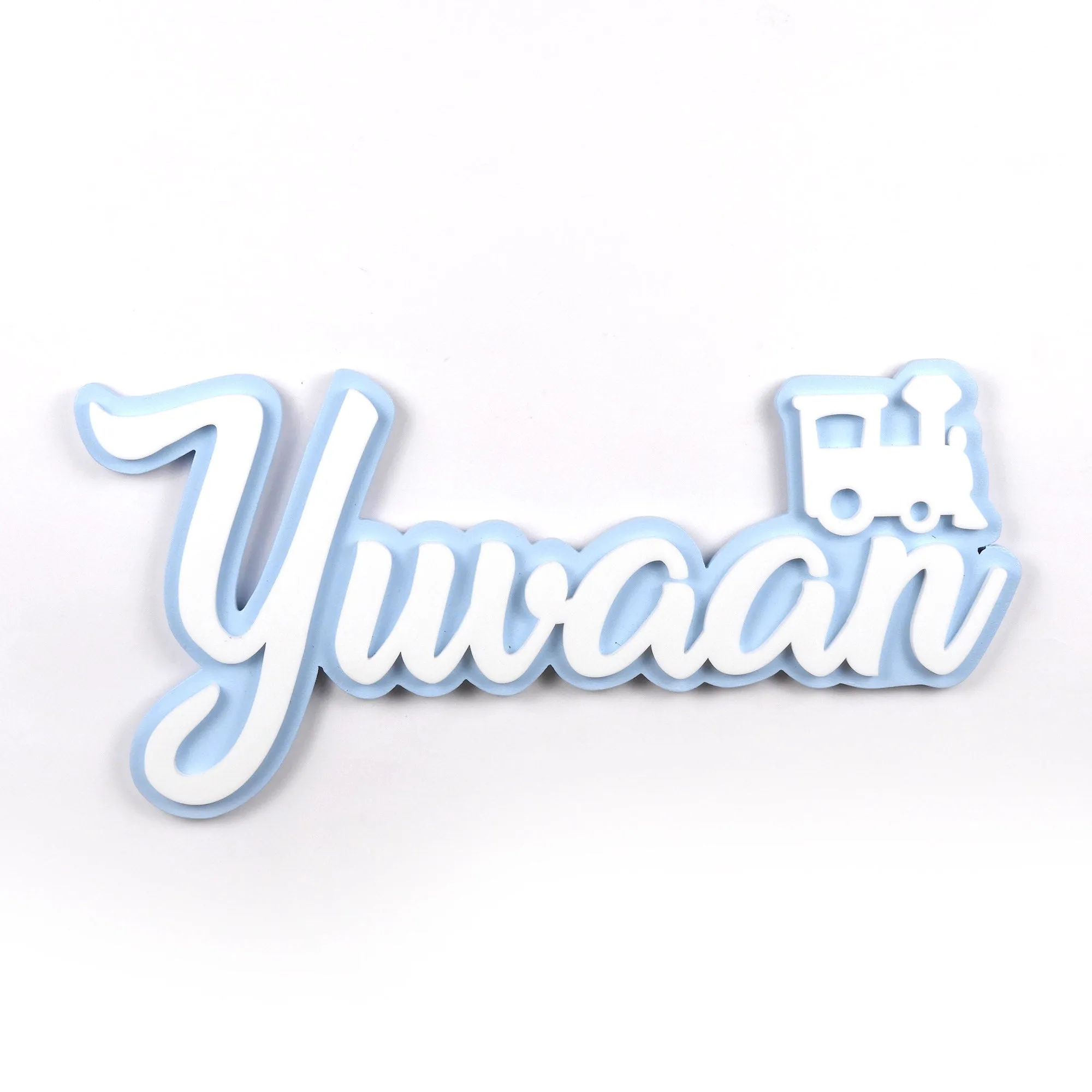 Personalised 3D Acrylic Name Plate - Train Engine