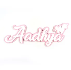 Personalised 3D Acrylic Name Plate - Unicorn
