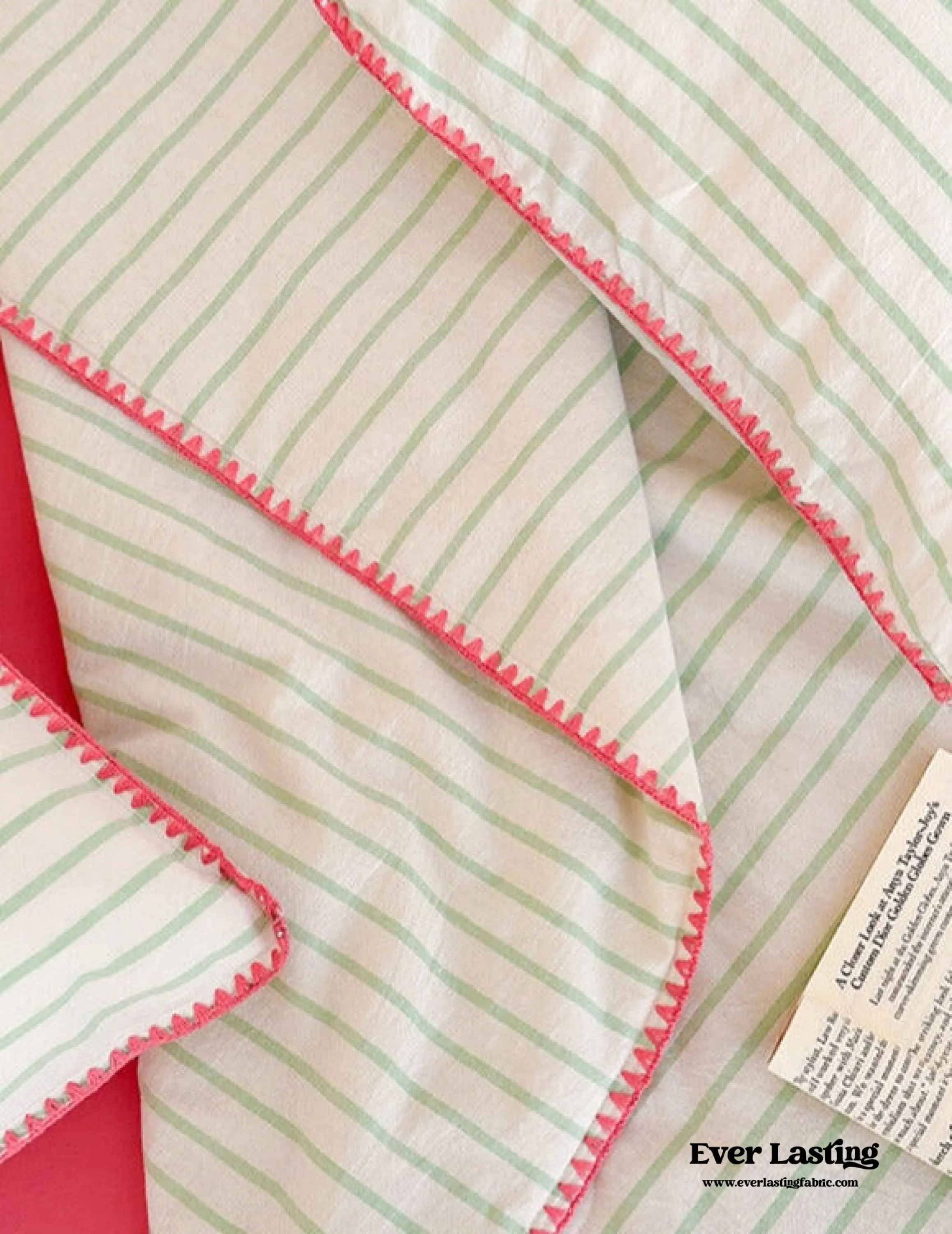 Striped Breathable Blanket Set / Gray